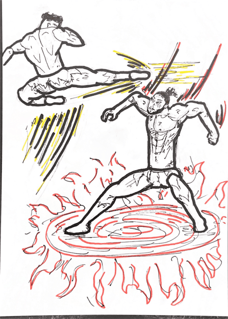 Godfall, panel 3 of 5
